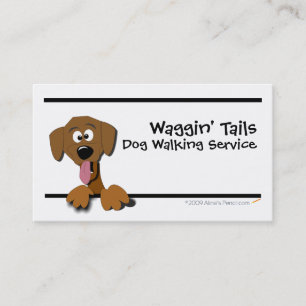 Cartoon Dog Business Card Template