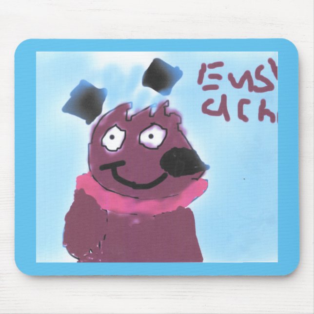 Cartoon dog design mouse pad (Front)