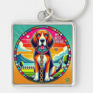 🐶 Cartoon Dog Gift For Best Friend Everyday Carry Key Ring
