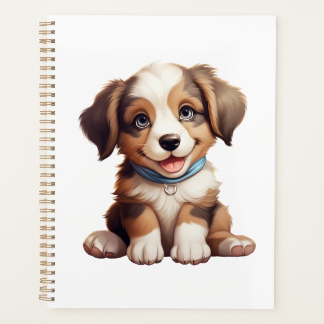 Cartoon dog illustration planner (Front)
