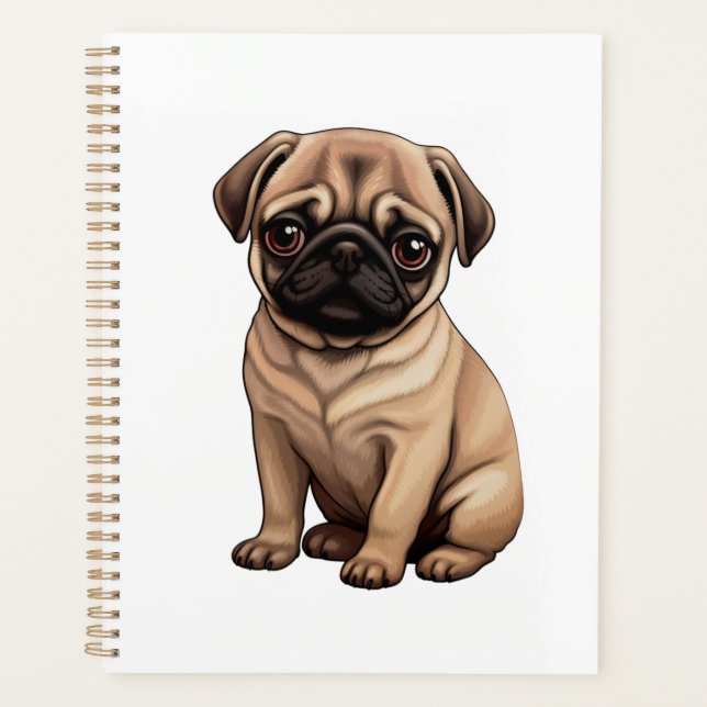 Cartoon dog illustration planner (Front)