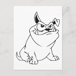 Cartoon Dog Postcard