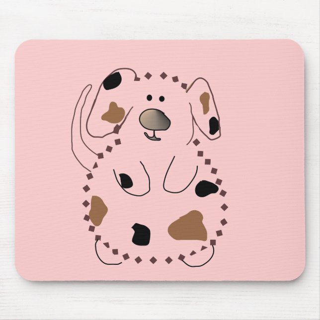Cartoon Dog Tshirts and Gifts Mouse Pad (Front)