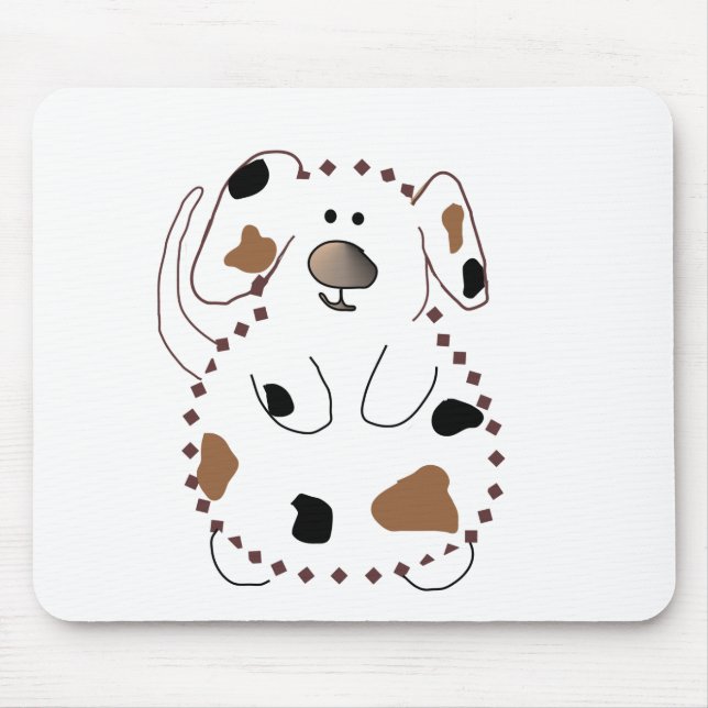 Cartoon Dog Tshirts and Gifts Mouse Pad (Front)