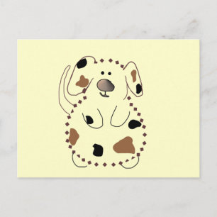 Cartoon Dog Tshirts and Gifts Postcard