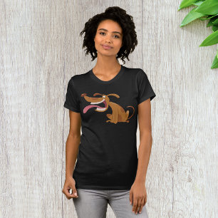 Cartoon Dog with Big Smile and Tongue Out T-Shirt