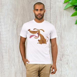 Cartoon Dog with Big Smile and Tongue Out T-Shirt