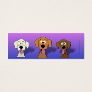 Cartoon Dogs Mini Bookmarks
