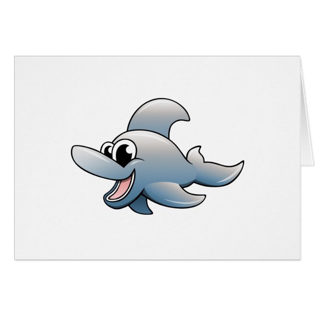 Cartoon Dolphin (Front Horizontal)