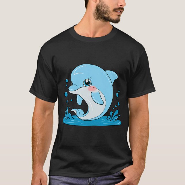Cartoon Dolphin T-Shirt (Front)
