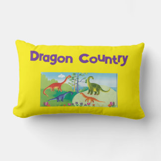 Cartoon Dragon Country Lumbar Cushion