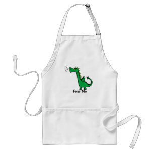 Cartoon Dragon Fear Me Standard Apron