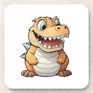 Cartoon dragon illustration coaster