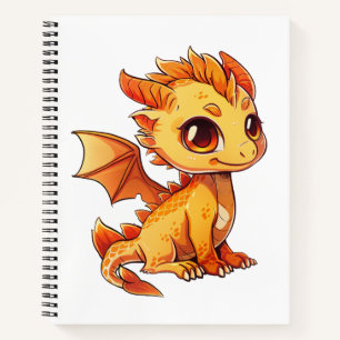 Cartoon dragon illustration notebook