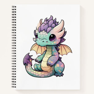 Cartoon dragon illustration notebook