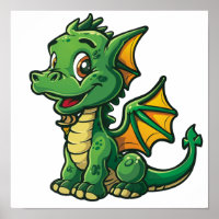 Cartoon dragon illustration
