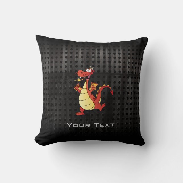 Cartoon Dragon; Rugged Cushion (Front)