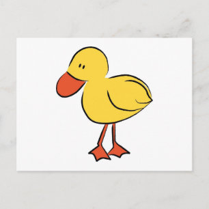 Cartoon Duckling Postcard