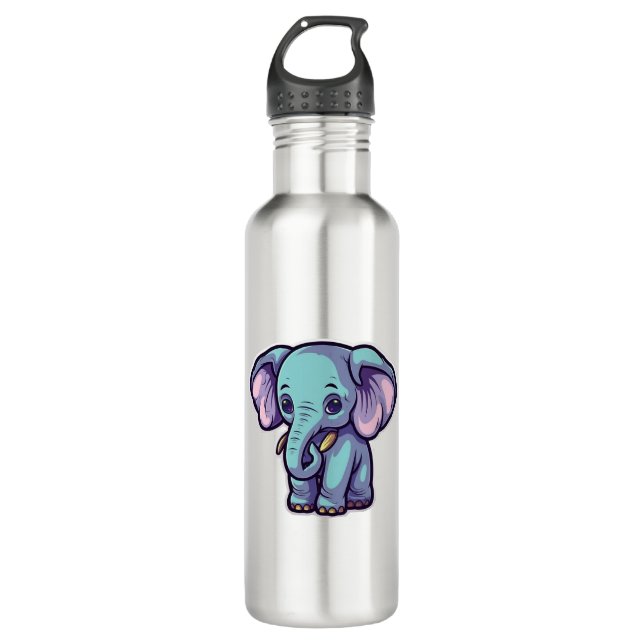 CARTOON ELEPHANT 710 ML WATER BOTTLE (Front)
