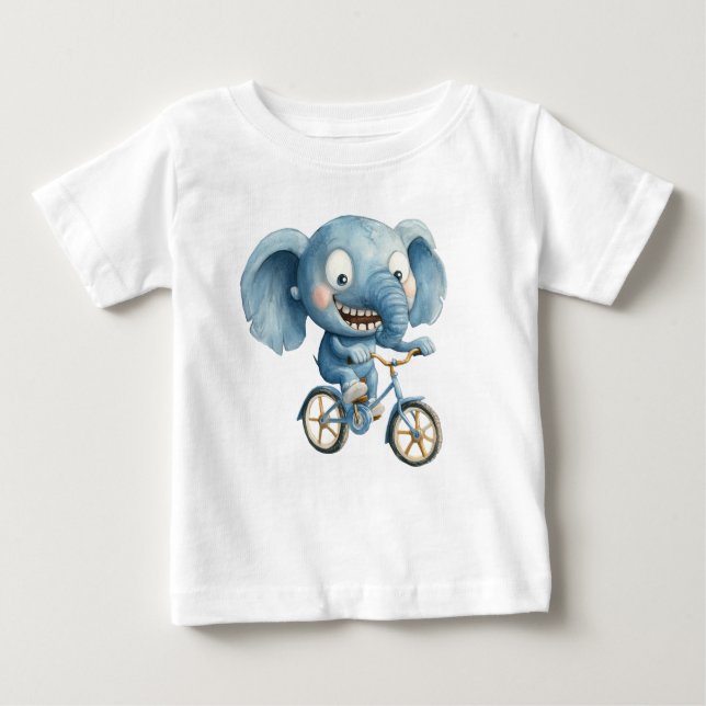 Cartoon elephant, Animal illustration Baby T-Shirt (Front)