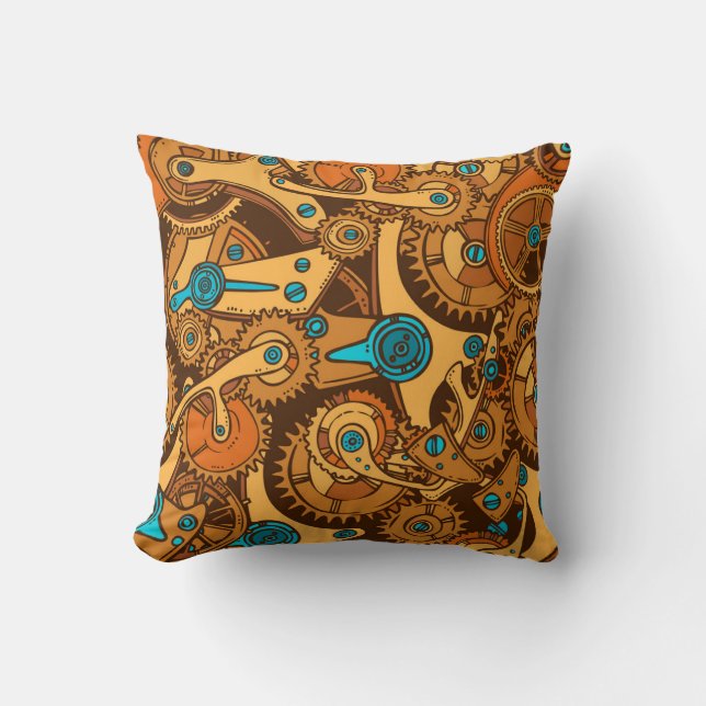 Cartoon Engineer's Sketch Cushion (Front)