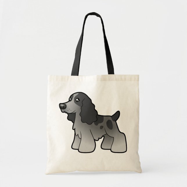 Cartoon English Cocker Spaniel Tote Bag (Front)