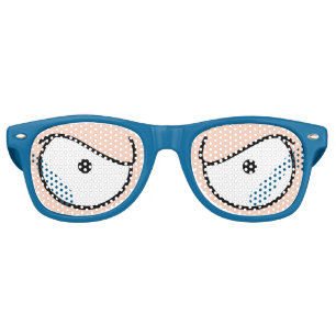 Cartoon Eyes Angry Light Skin Sunglasses