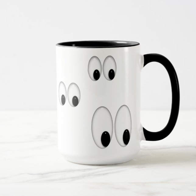 Cartoon Eyes Funny boss coffee mug (Right)