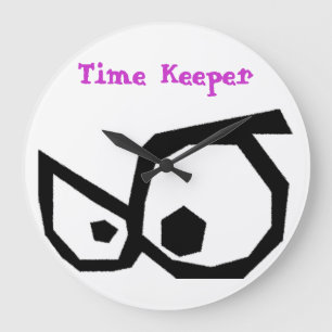 Cartoon Eyes Time Keeper Wall Clock