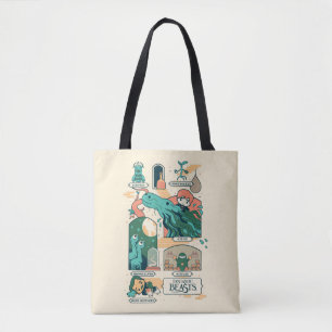 Cartoon Fantastic Beasts Scenes Tote Bag