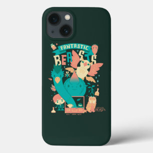 Cartoon Fantastic Beasts With Newt Scamander iPhone 13 Case
