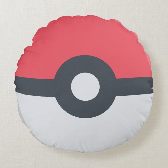 Cartoon Favourite Poke Ball Pillow (Front)
