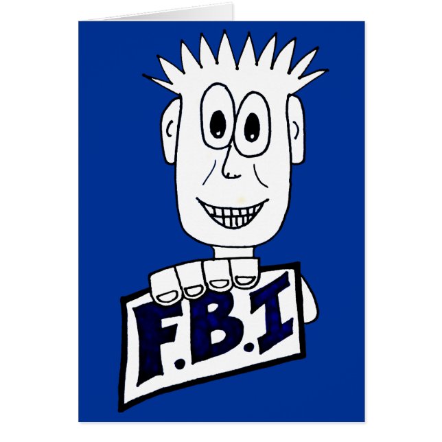 Cartoon FBI Agent (Front)