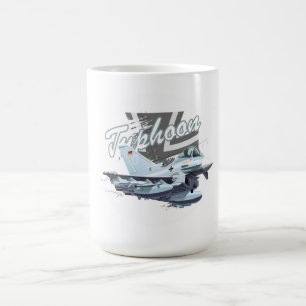 Cartoon fighter plane coffee mug