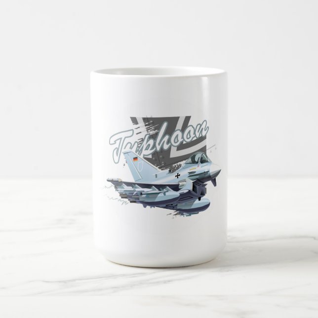 Cartoon fighter plane coffee mug (Center)