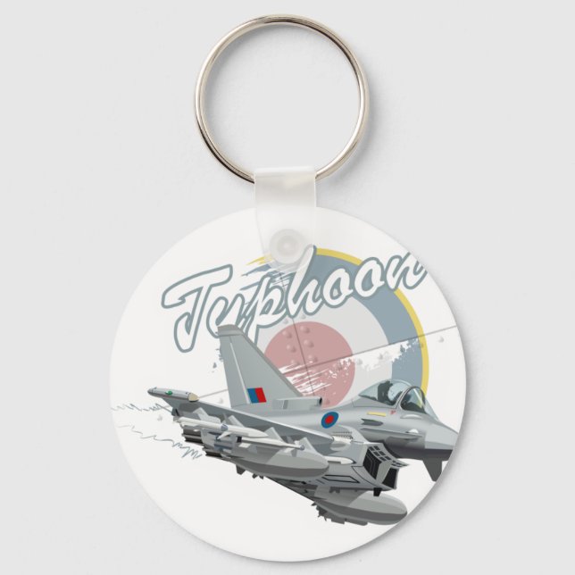 Cartoon fighter plane key ring (Front)