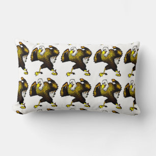 Cartoon Fighting Eagle Lumbar Cushion