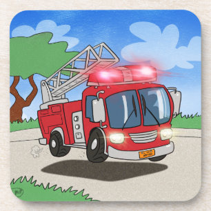 Cartoon Fire Engine Coaster