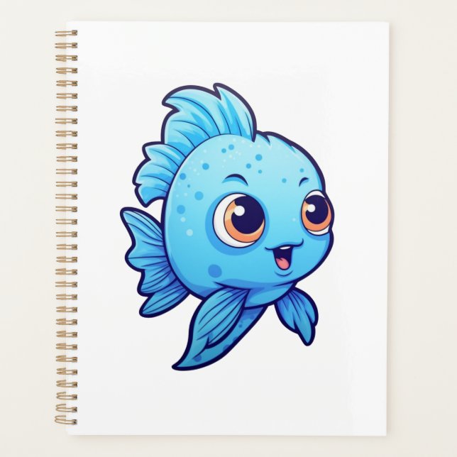 Cartoon fish illustration planner (Front)
