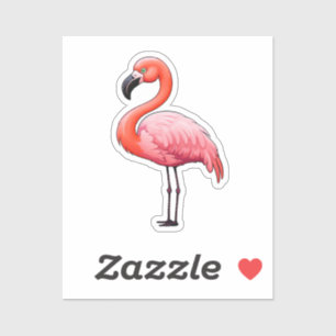 Cartoon flamingo illustration