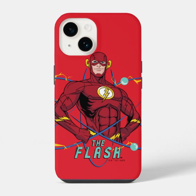 Cartoon Flash Atomic Graphic iPhone Case (Back)