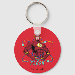 Cartoon Flash Atomic Graphic Key Ring