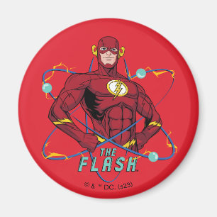 Cartoon Flash Atomic Graphic Magnet