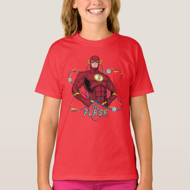 Cartoon Flash Atomic Graphic T-Shirt (Front)