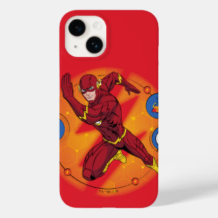 Cartoon Flash Laboratory Running Graphic Case-Mate iPhone 14 Case