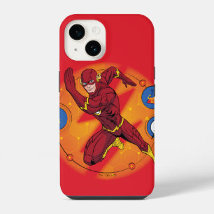 Cartoon Flash Laboratory Running Graphic iPhone 14 Case