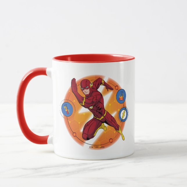 Cartoon Flash Laboratory Running Graphic Mug (Left)