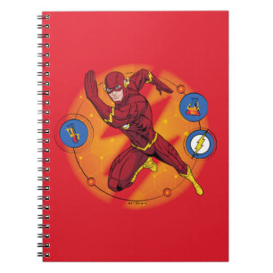 Cartoon Flash Laboratory Running Graphic Notebook