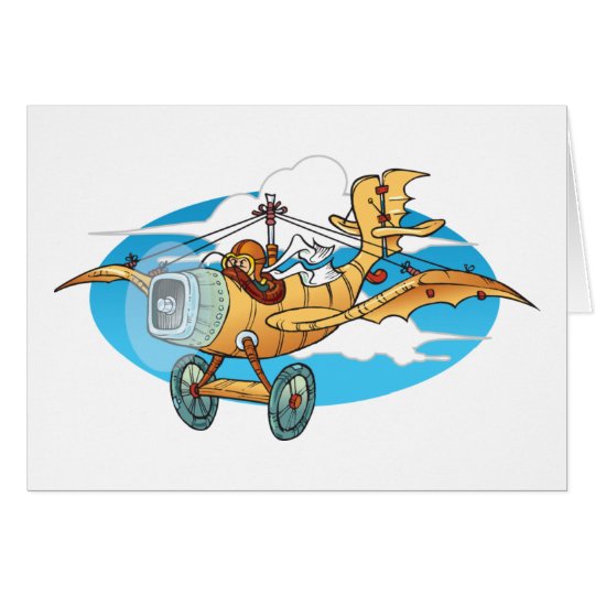 Cartoon Flivver Card