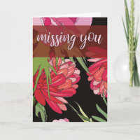 Cartoon Floral Missing You